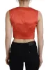 Elegant Orange Silk Waistcoat sold by Louxly