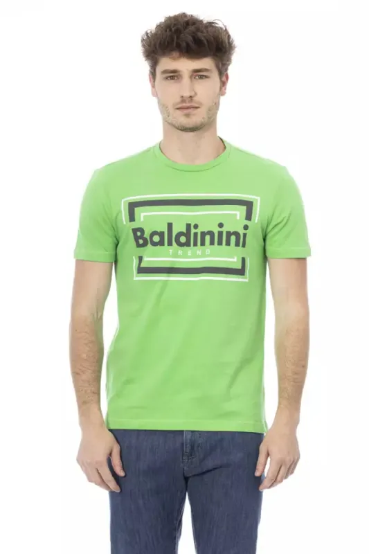 Green Cotton Men T-Shirt sold by Louxly