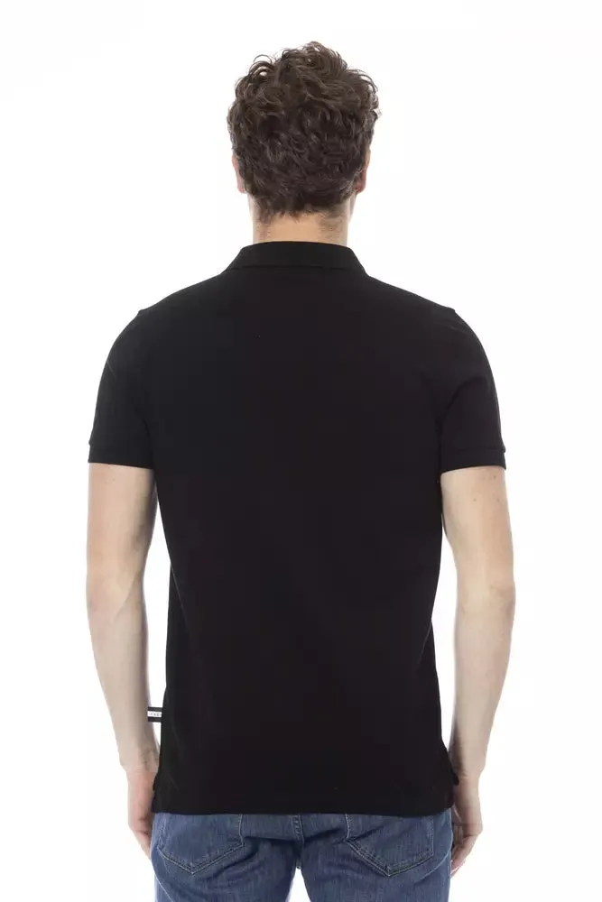 Black Cotton Men Polo sold by Louxly product image thumbnail 3
