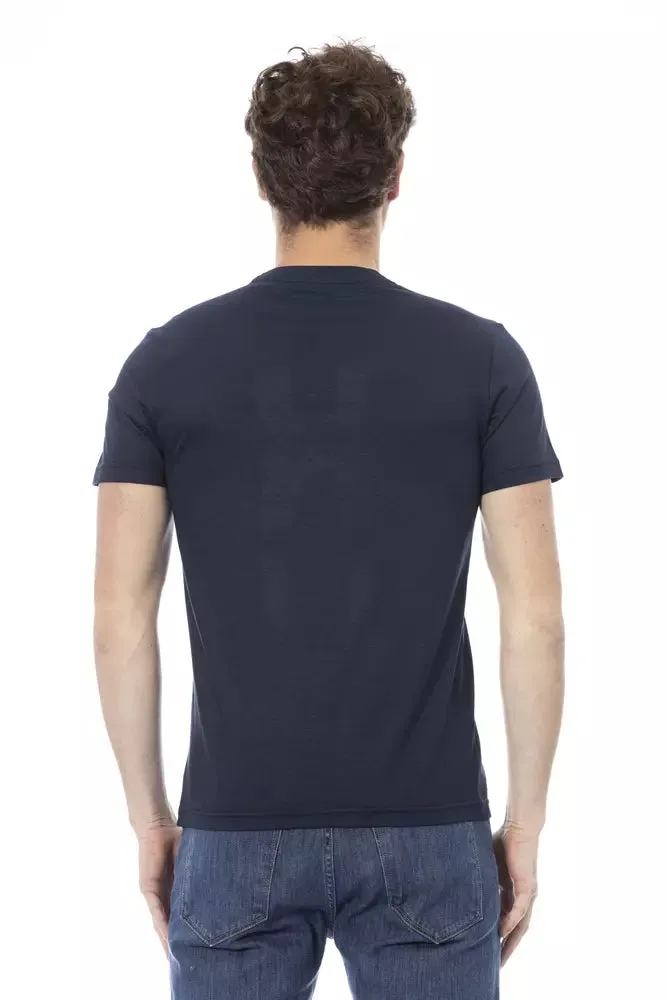 Blue Cotton Men T-Shirt sold by Louxly product image thumbnail 3