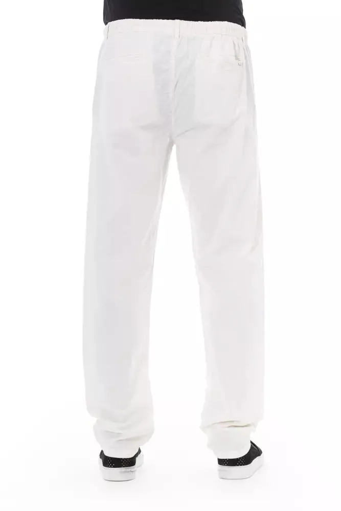 White Cotton Men Trouser sold by Louxly product image thumbnail 3