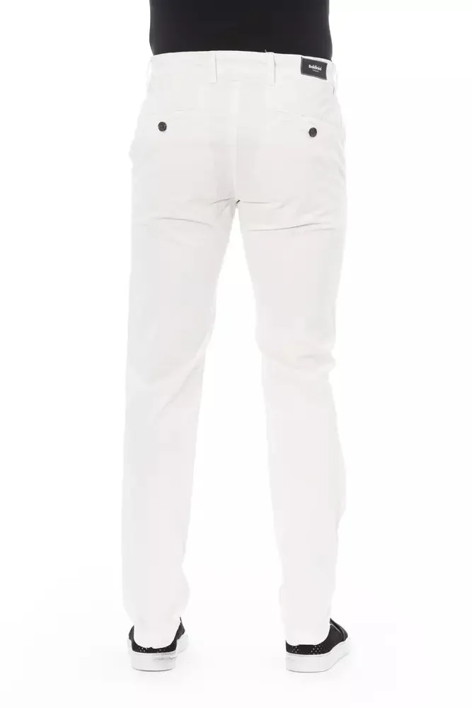 White Cotton Men Chino Trouser sold by Louxly product image thumbnail 3