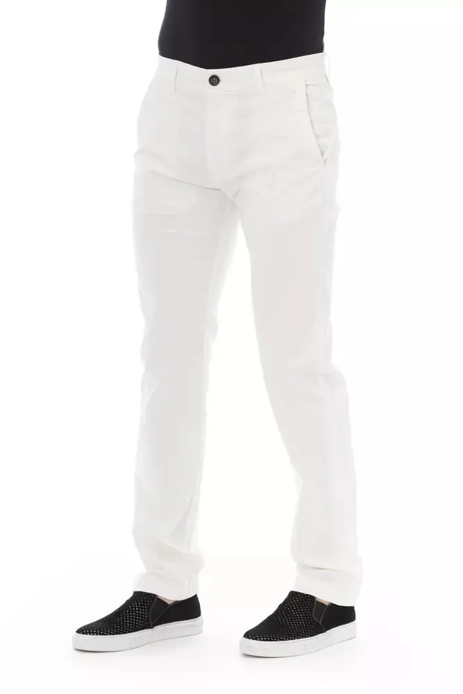 White Cotton Men Chino Trouser sold by Louxly product image thumbnail 2