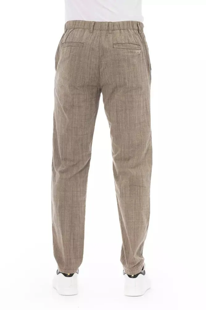Beige Cotton Men Chino Trousers sold by Louxly product image thumbnail 3