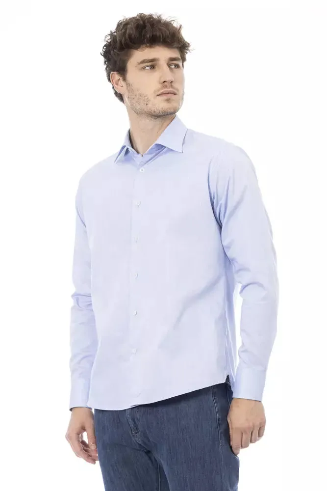Light Blue Cotton Men Shirt sold by Louxly product image thumbnail 2