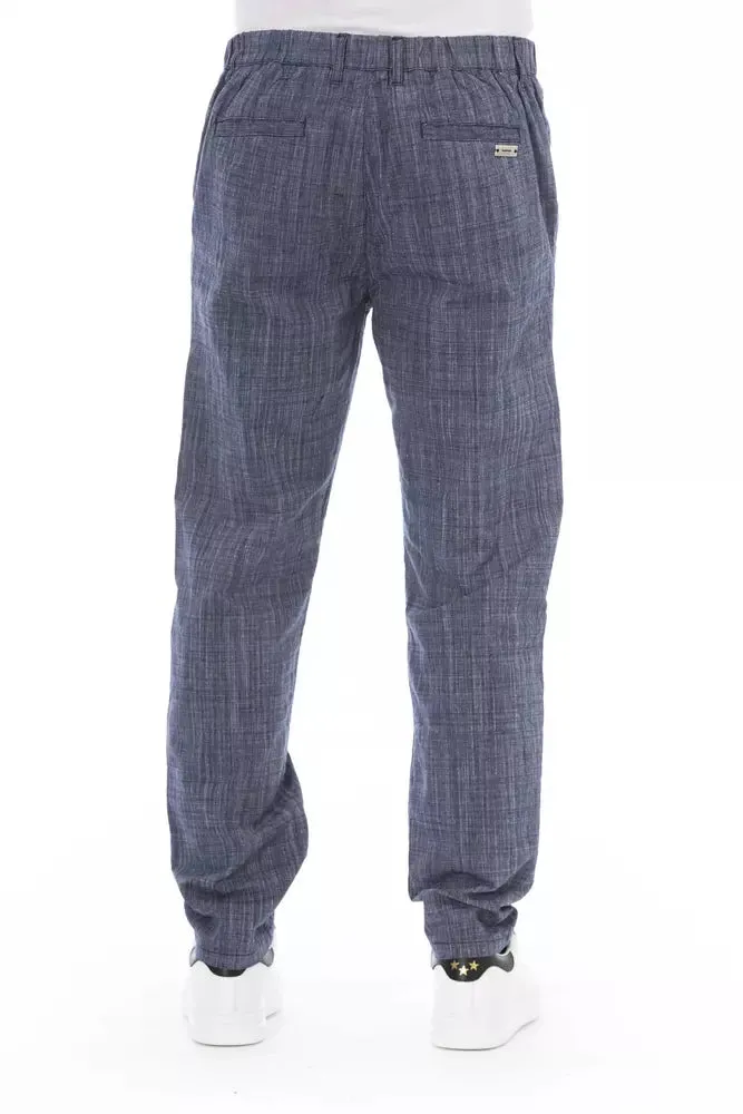 Blue Cotton Men Chino Pants sold by Louxly product image thumbnail 3