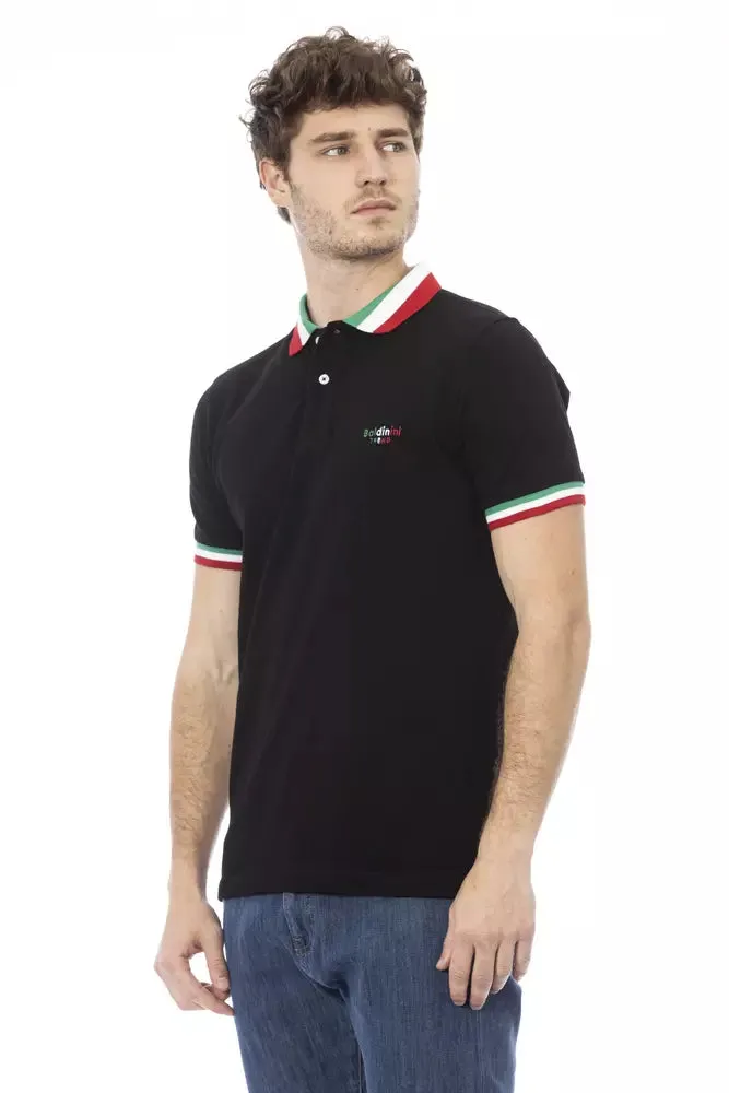 Black Cotton Men Polo sold by Louxly product image thumbnail 2
