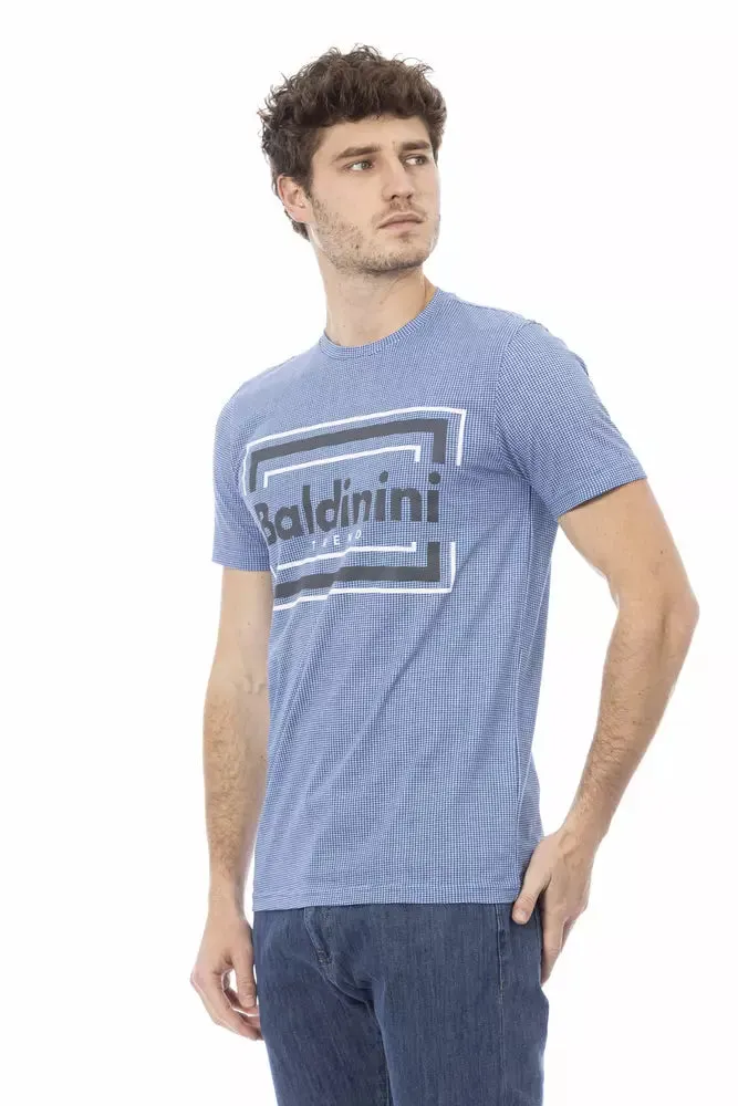 Light Blue Cotton Men T-Shirt sold by Louxly product image thumbnail 2