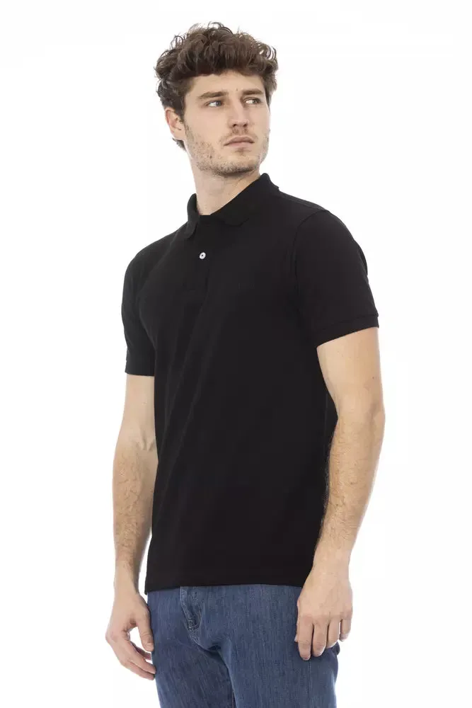 Black Cotton Men Polo sold by Louxly product image thumbnail 2