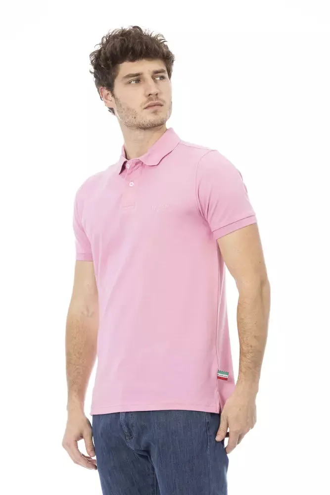 Pink Cotton Men Polo sold by Louxly product image thumbnail 2