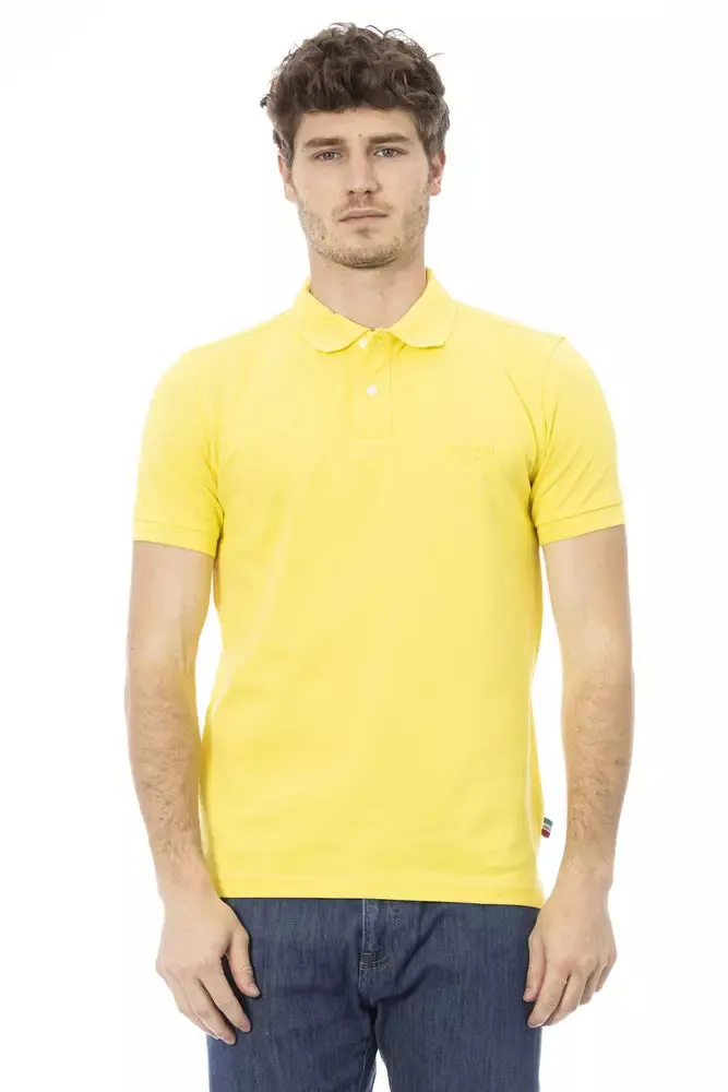 Yellow Cotton Men Polo sold by Louxly