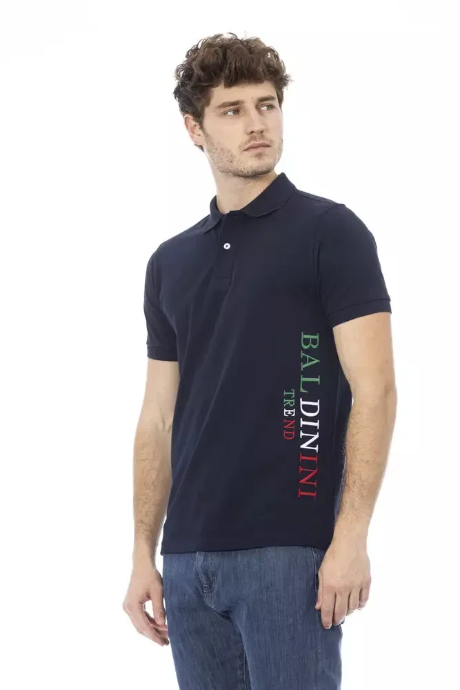 Blue Cotton Men Polo sold by Louxly product image thumbnail 2