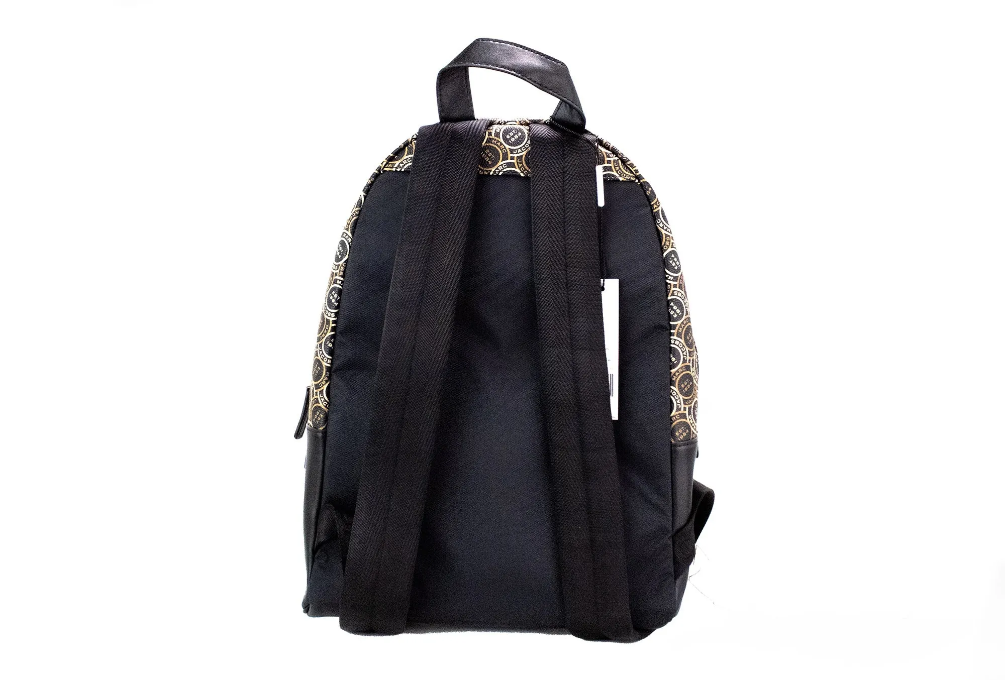Signet Medium Black Logo Printed Leather Shoulder Backpack Bookbag sold by Louxly product image thumbnail 2