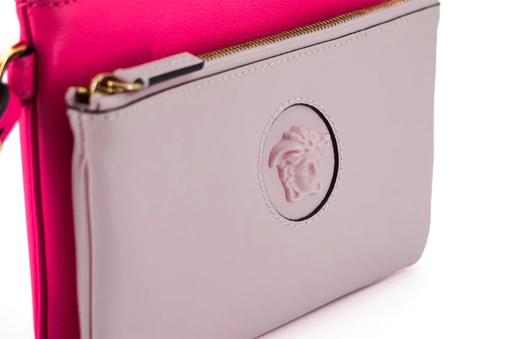Elegant Pink Leather Pouch Clutch sold by Louxly product image thumbnail 4