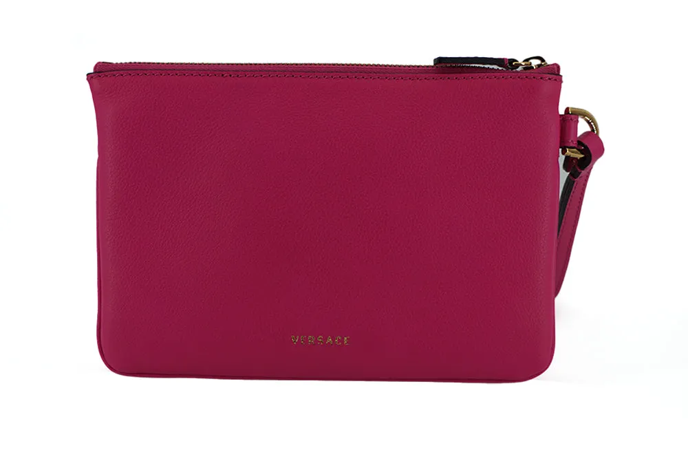 Elegant Pink Leather Pouch Clutch sold by Louxly product image thumbnail 2