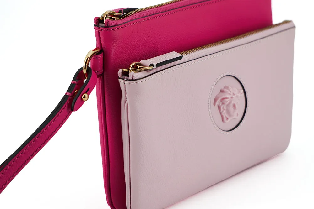 Elegant Pink Leather Pouch Clutch sold by Louxly product image thumbnail 3