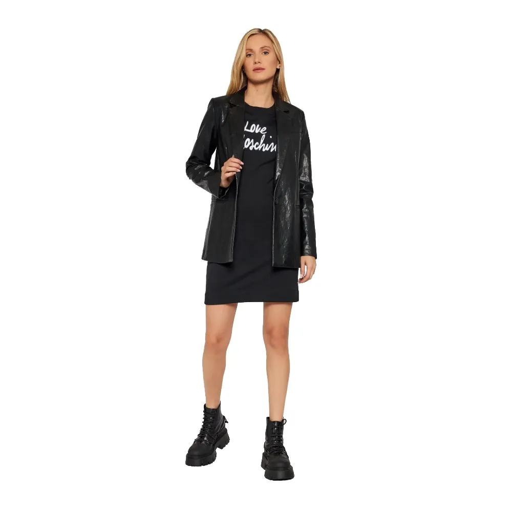 Chic Embossed Logo Cotton Blend Dress sold by Louxly product image thumbnail 4