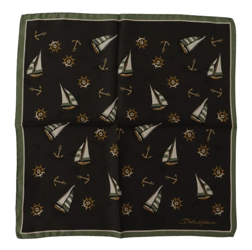 Elegant Multicolor Silk Men's Square Scarf sold by Louxly
