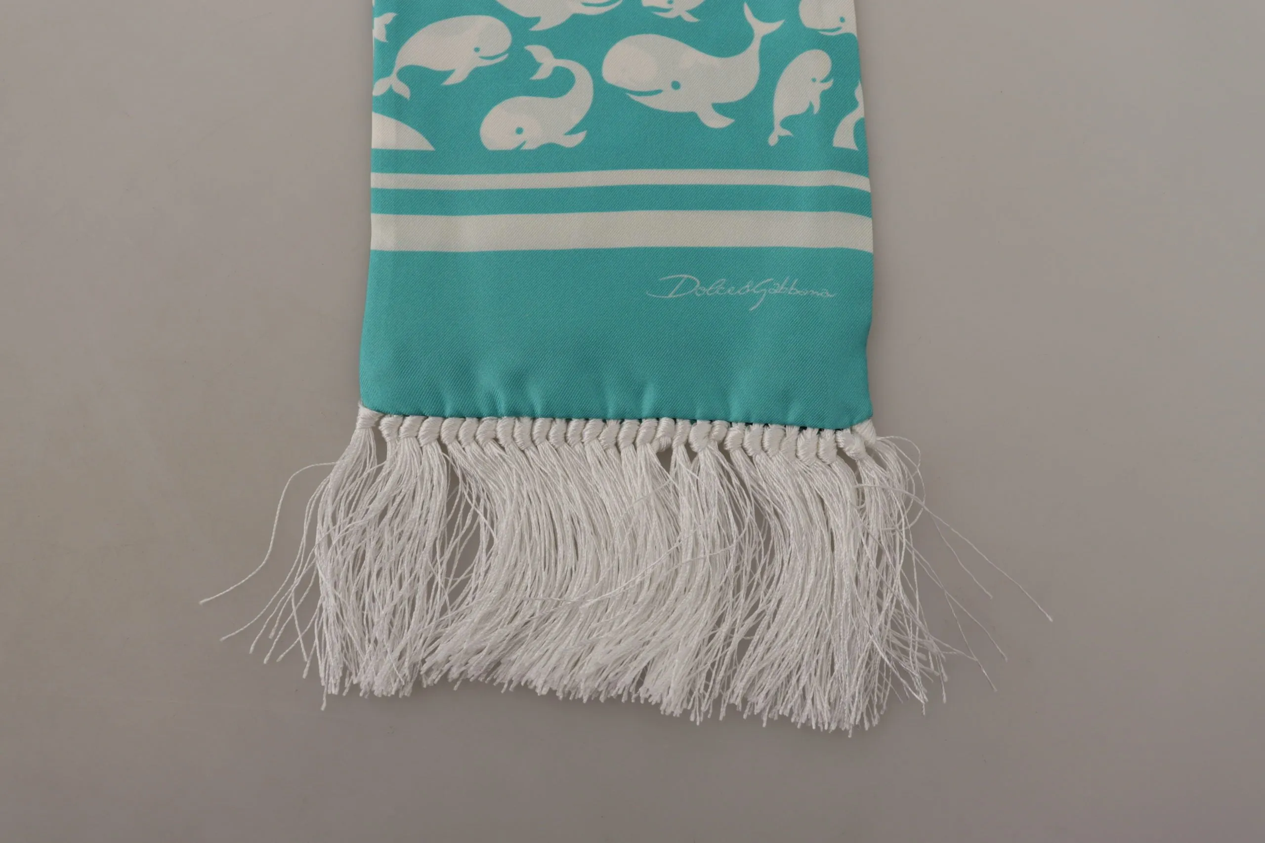 Elegant Teal Blue Silk Men's Scarf sold by Louxly product image thumbnail 4