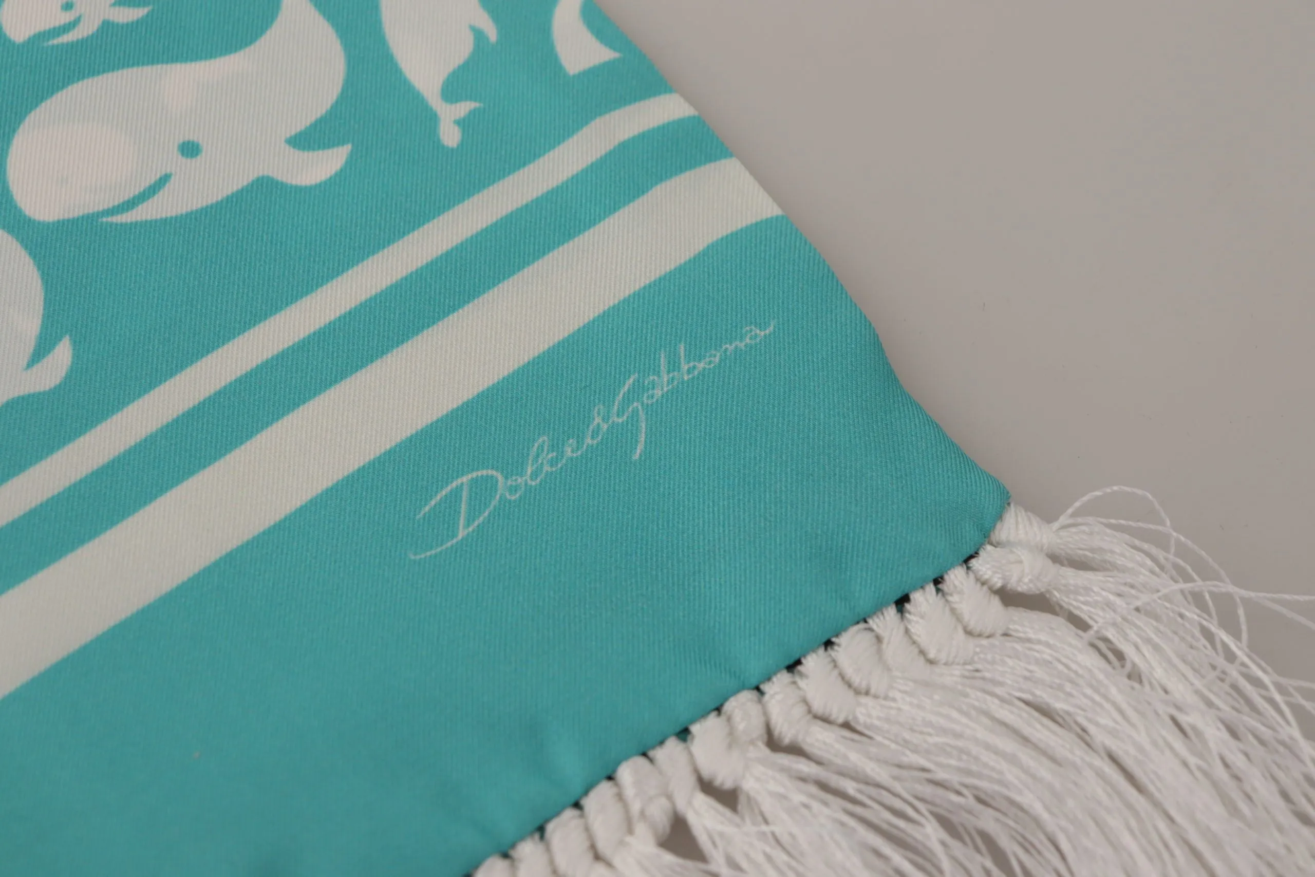 Elegant Teal Blue Silk Men's Scarf sold by Louxly product image thumbnail 5