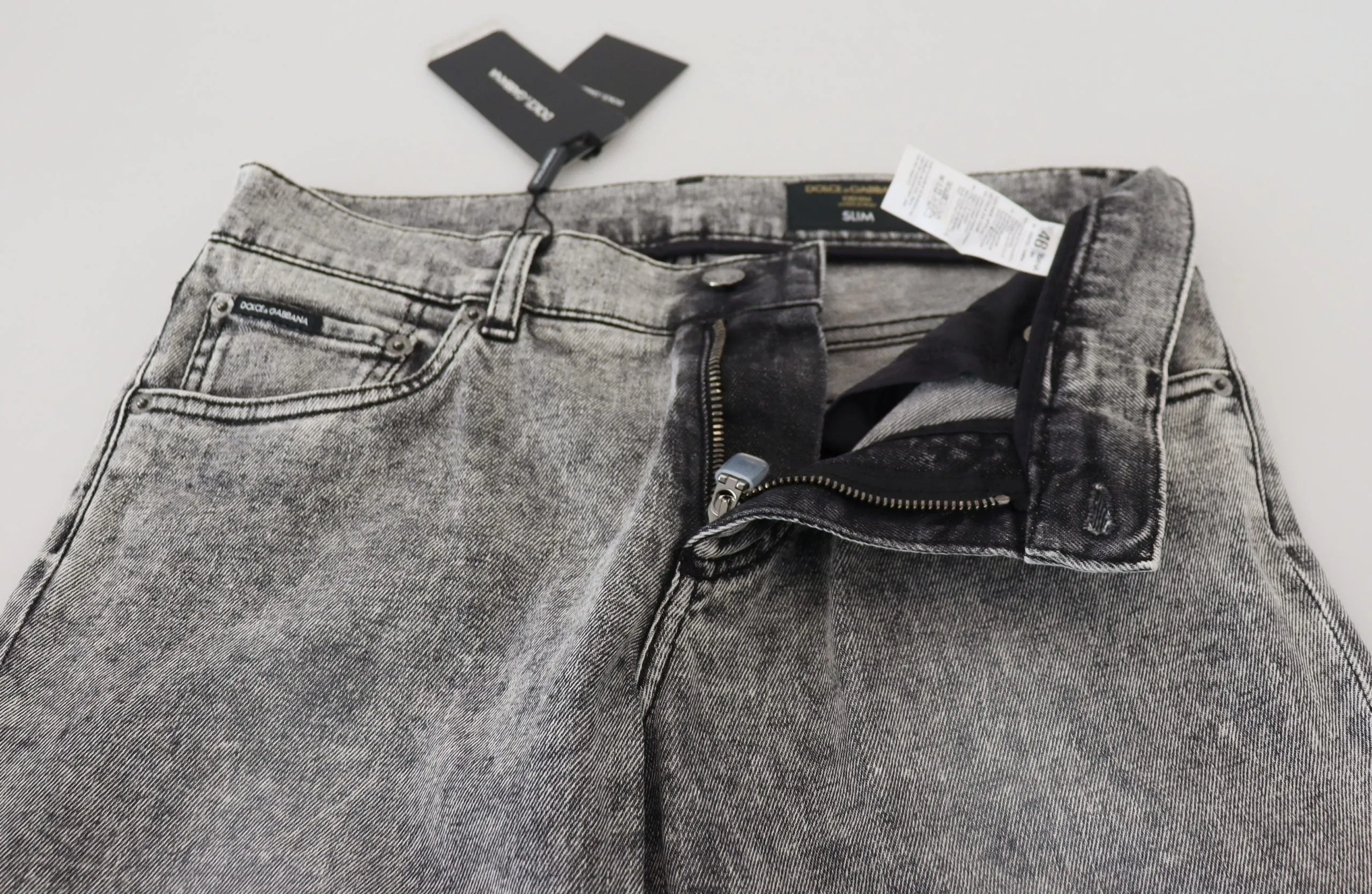 Chic Slim Fit Gray Denim sold by Louxly product image thumbnail 5