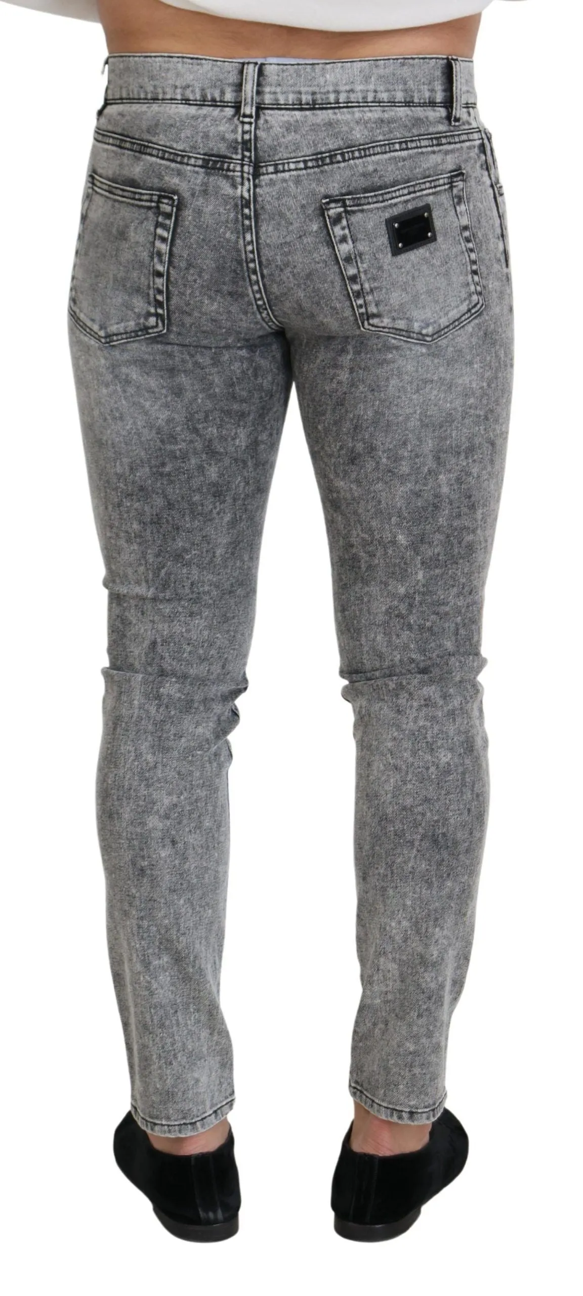 Chic Slim Fit Gray Denim sold by Louxly product image thumbnail 2