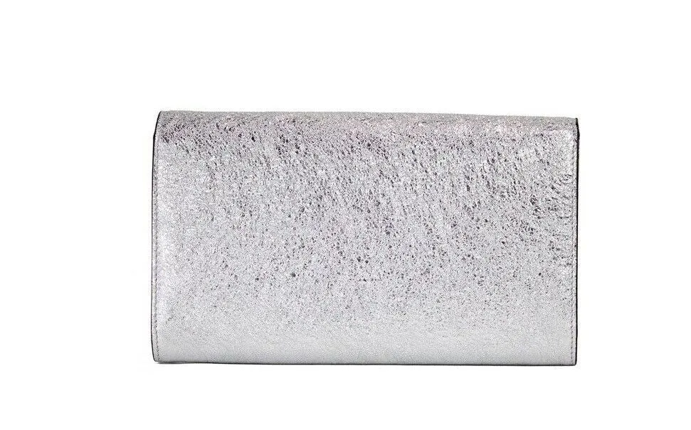 Small Metallic Silver Lamb Leather Medusa Clutch Crossbody Wallet Bag sold by Louxly product image thumbnail 2