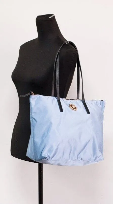 Portuna Medusa Medium Cornflower Blue Nylon Leather Tote Bag Purse sold by Louxly product image thumbnail 3