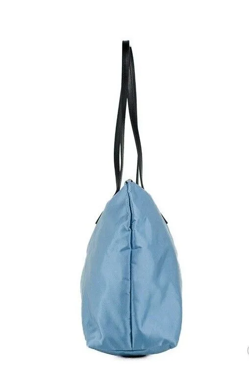 Portuna Medusa Medium Cornflower Blue Nylon Leather Tote Bag Purse sold by Louxly product image thumbnail 5