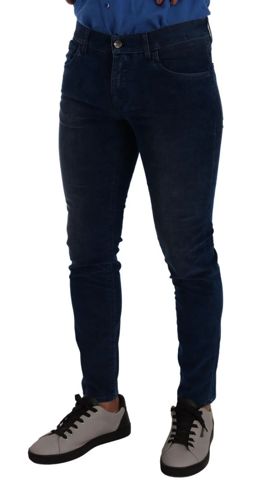 Sleek Dark Blue Slim Fit Jeans sold by Louxly product image thumbnail 2