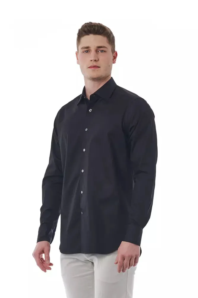 Black Cotton Men Shirt sold by Louxly product image thumbnail 2