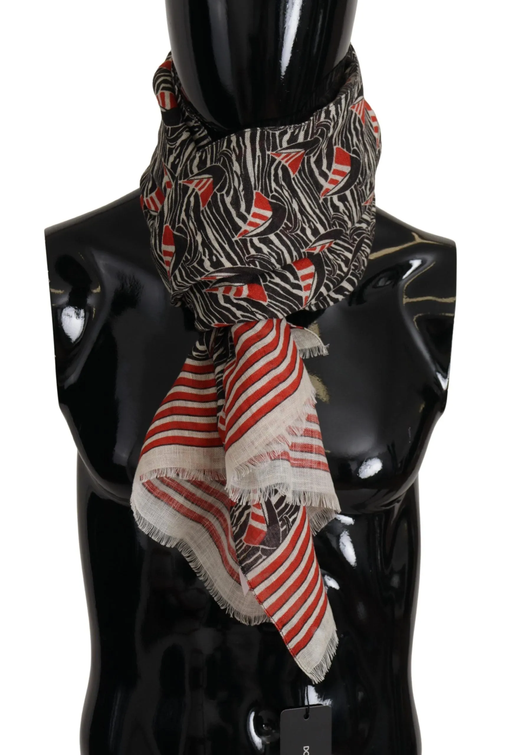 Elegant Striped Linen Men's Scarf sold by Louxly