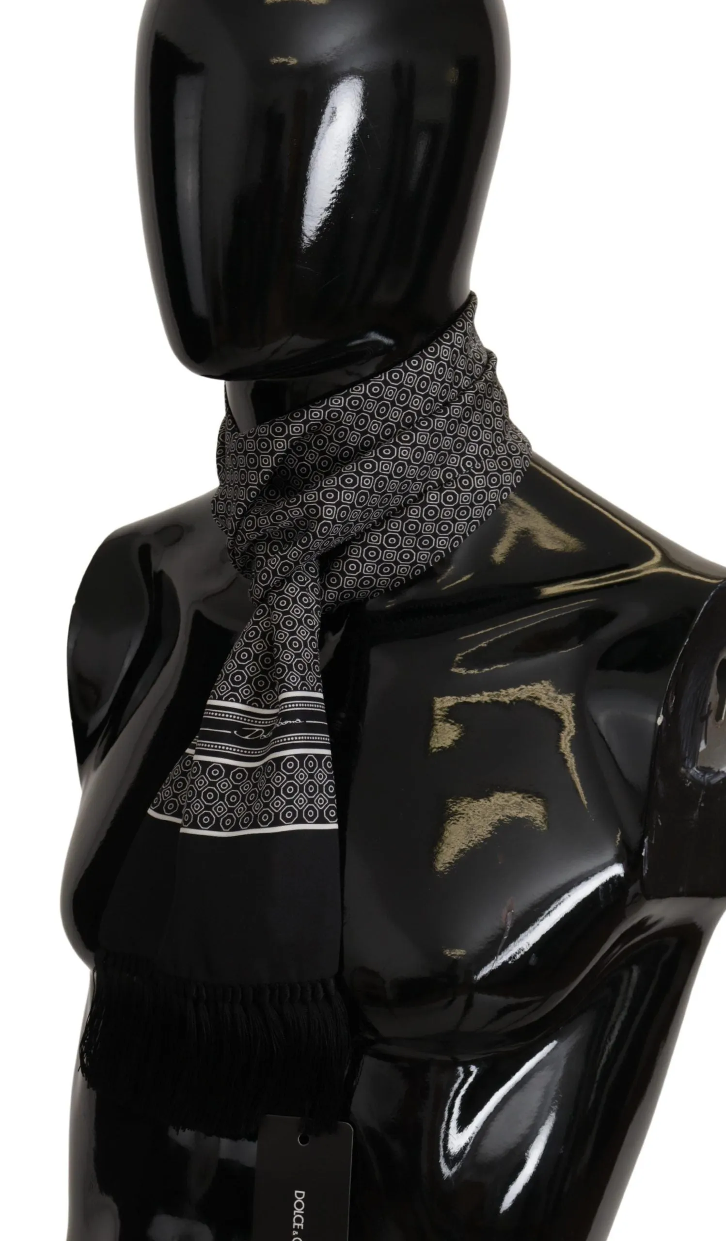 Elegant Geometric Silk Men's Scarf sold by Louxly product image thumbnail 3