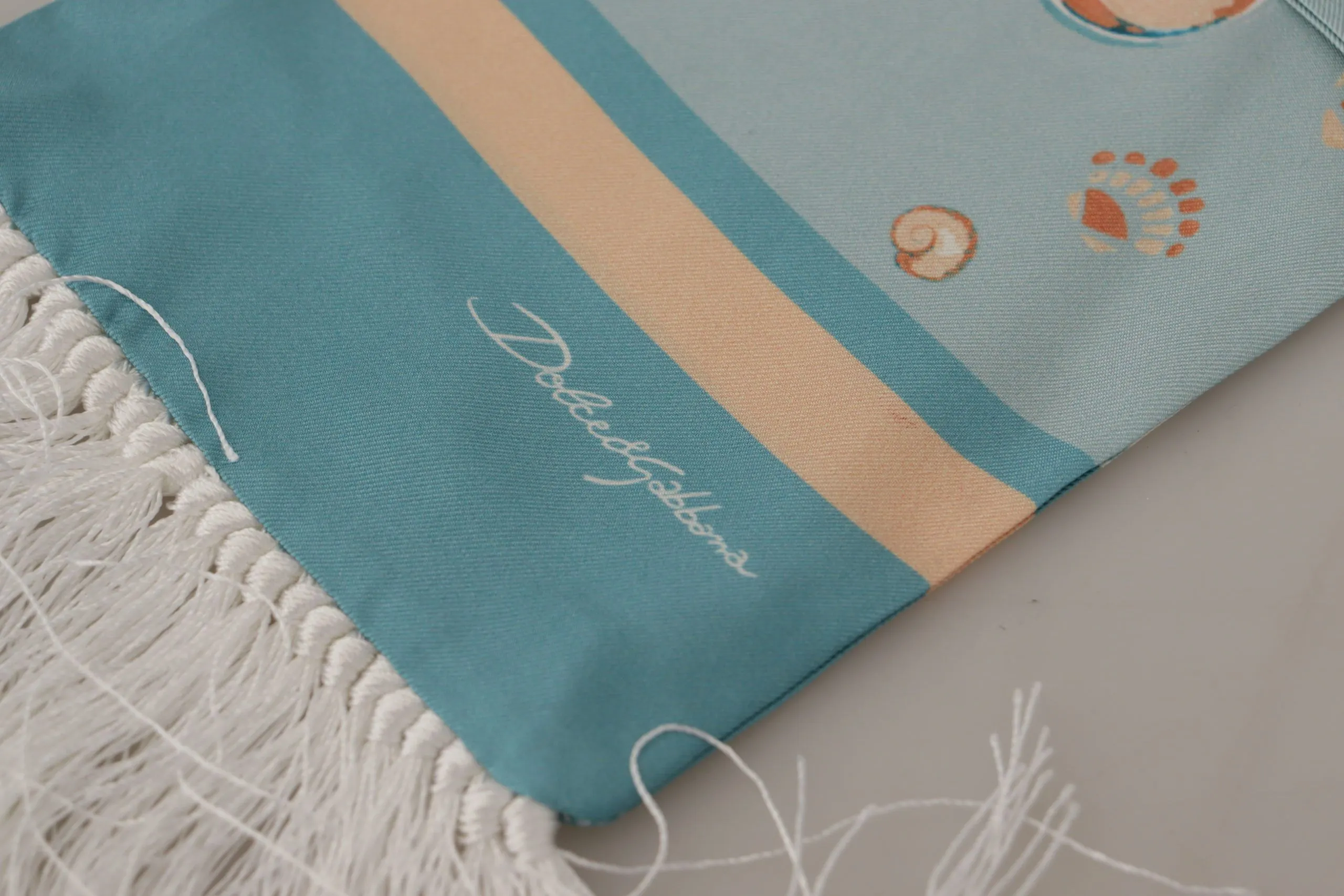 Elegant Silk Scarf with Shell Motif sold by Louxly product image thumbnail 4