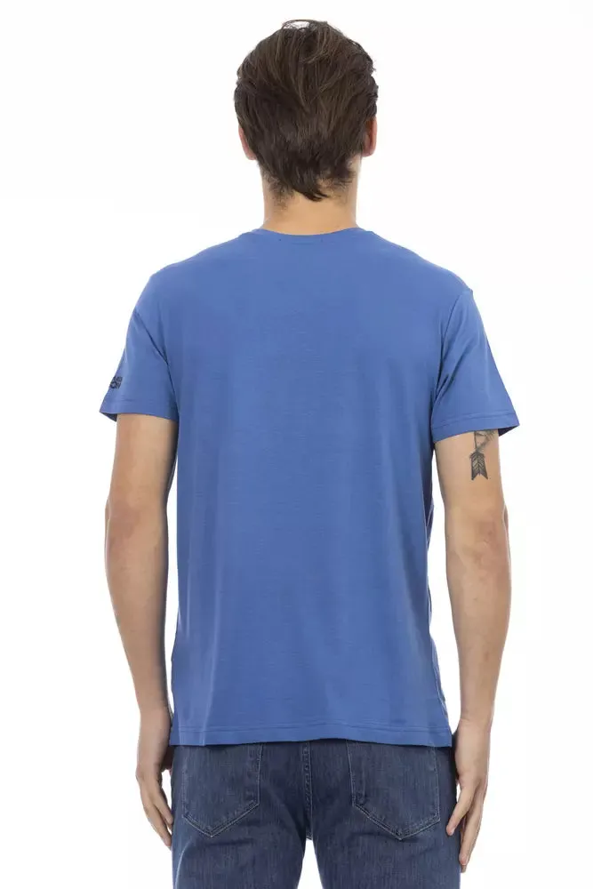 Blue Cotton Men T-Shirt sold by Louxly product image thumbnail 3
