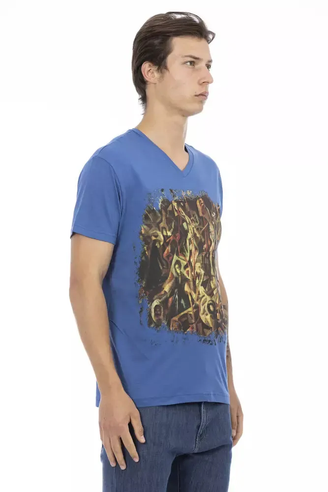 Blue Cotton Men T-Shirt sold by Louxly product image thumbnail 2
