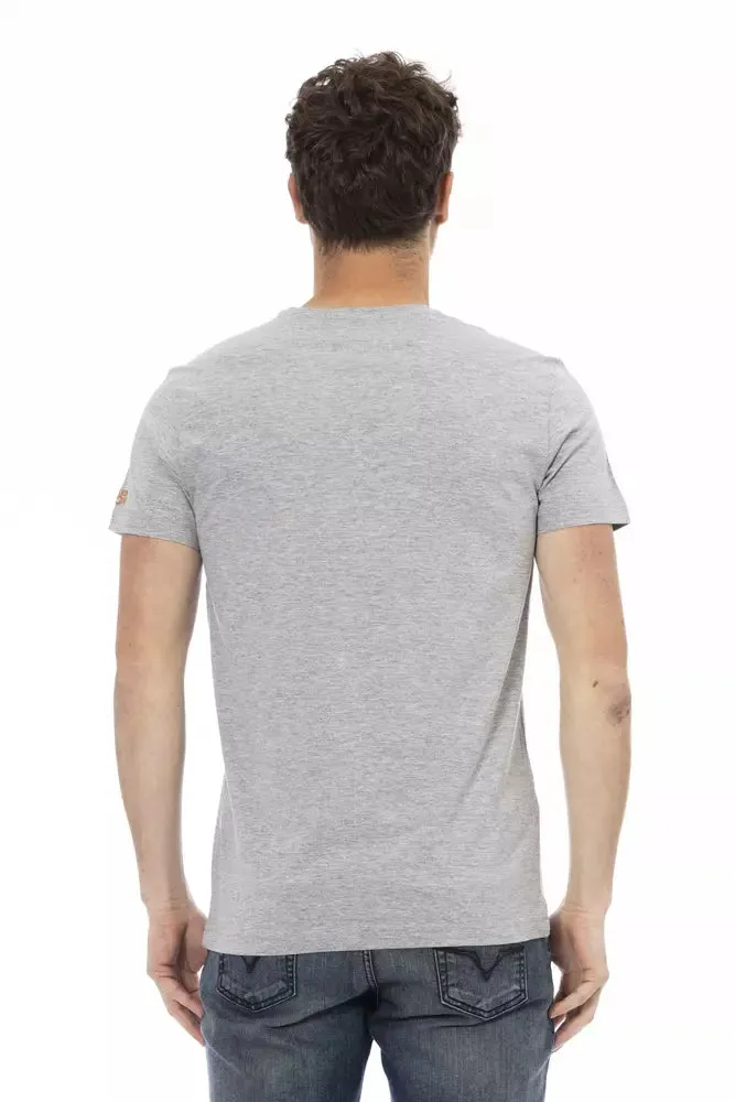 Gray Cotton Men T-Shirt sold by Louxly product image thumbnail 3