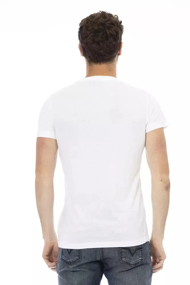 White Cotton Men T-Shirt sold by Louxly product image thumbnail 3