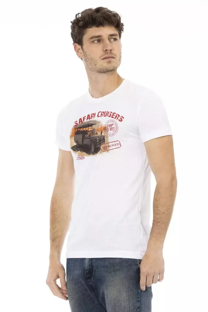 White Cotton Men T-Shirt sold by Louxly product image thumbnail 2