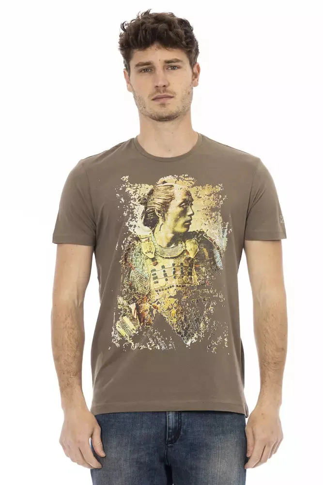 Brown Cotton Men T-Shirt sold by Louxly