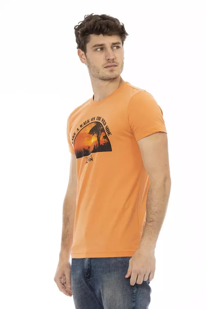 Orange Cotton Men TShirt sold by Louxly product image thumbnail 2