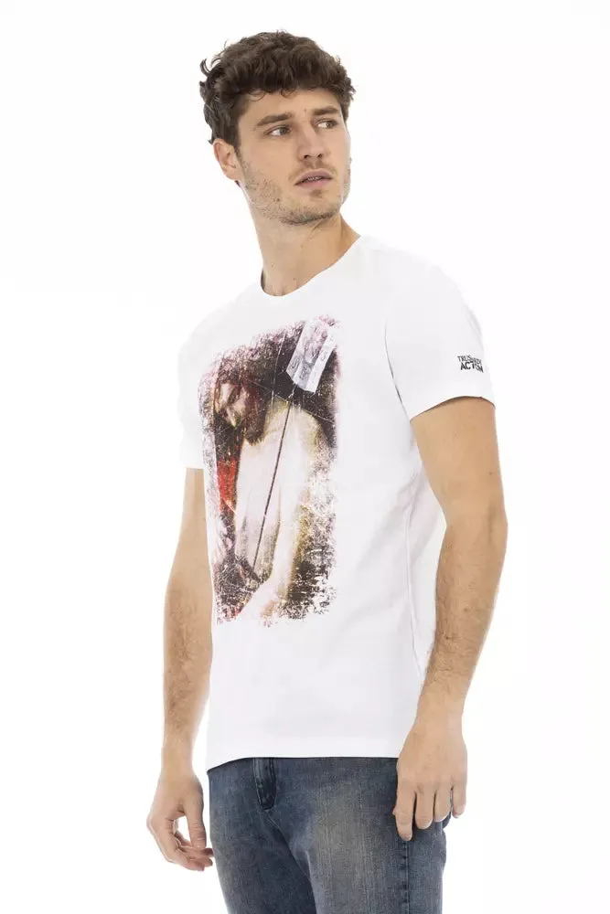 White Cotton Men T-Shirt sold by Louxly product image thumbnail 2