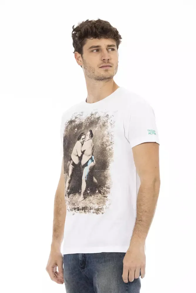 White Cotton Men T-Shirt sold by Louxly product image thumbnail 2