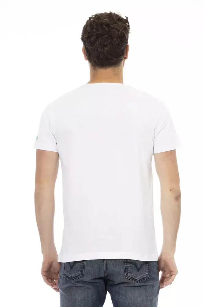 White Cotton Men T-Shirt sold by Louxly product image thumbnail 3