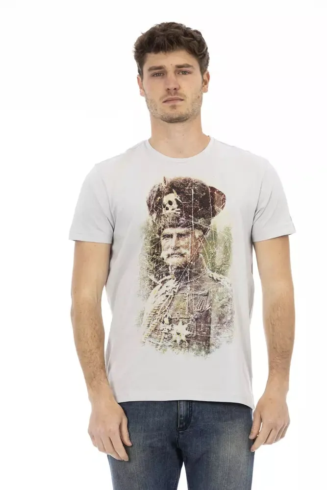 Gray Cotton Men T-Shirt sold by Louxly