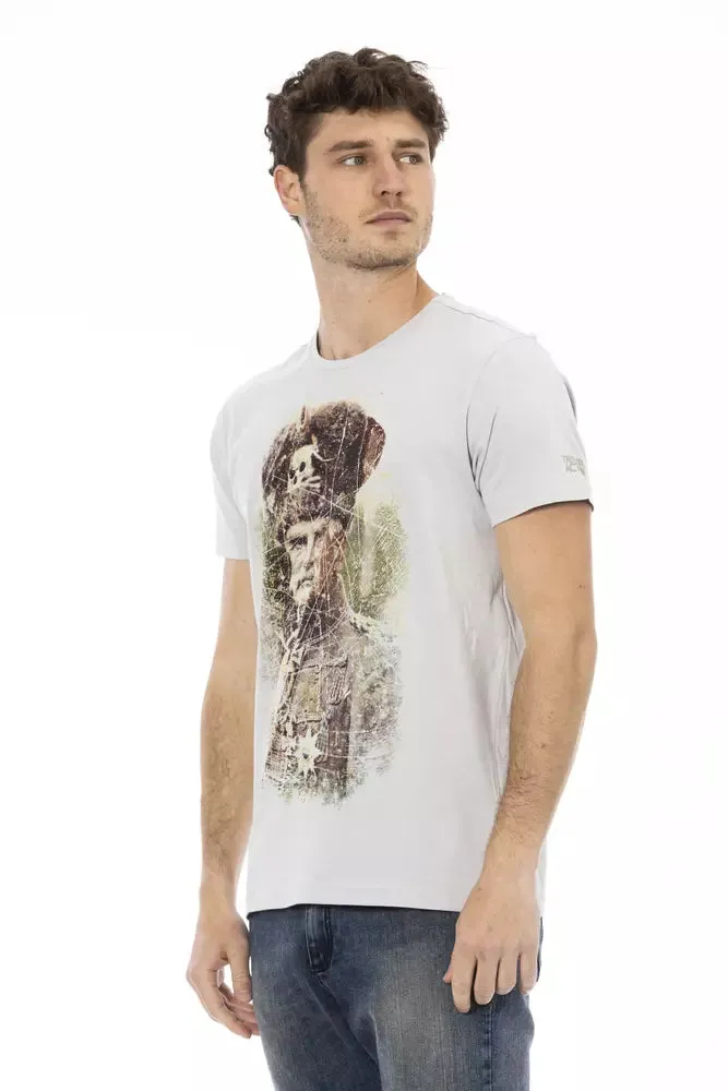 Gray Cotton Men T-Shirt sold by Louxly product image thumbnail 2