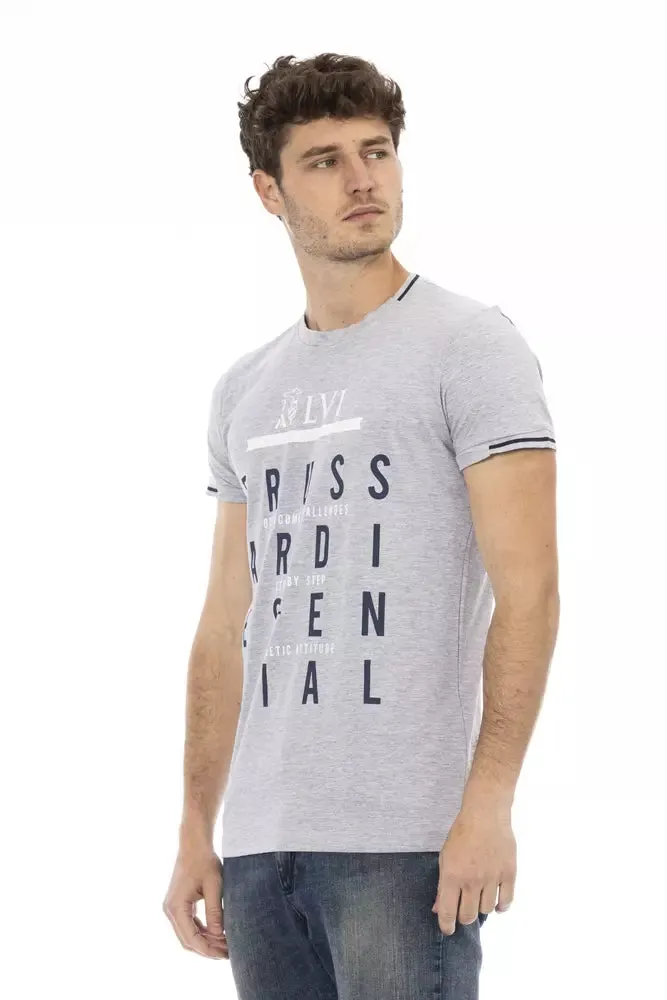 Gray Cotton Men T-Shirt sold by Louxly product image thumbnail 2