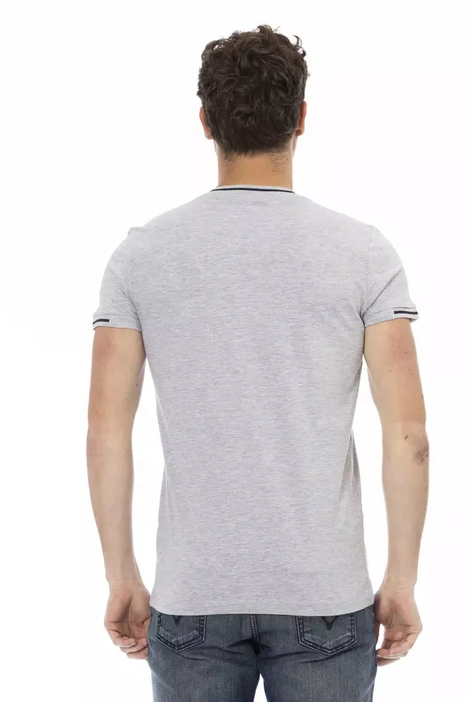 Gray Cotton Men T-Shirt sold by Louxly product image thumbnail 3