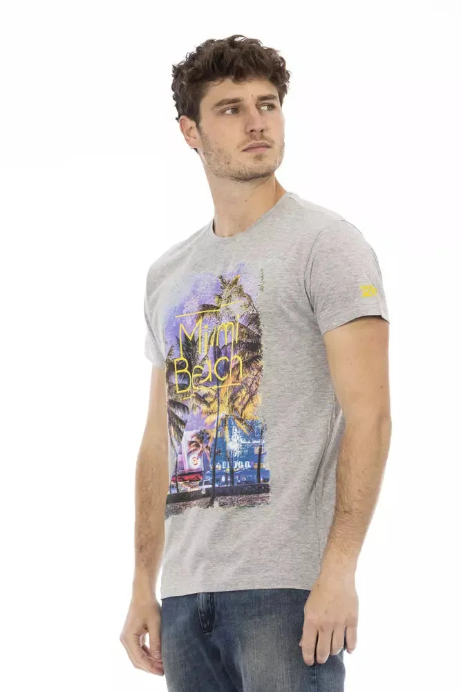 Gray Cotton Men T-Shirt sold by Louxly product image thumbnail 2