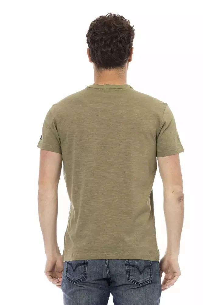 Green Cotton Men T-Shirt sold by Louxly product image thumbnail 3